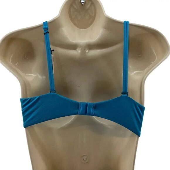 Victoria's Secret Very Sexy Push Up Bra Teal Lime Lace 34C - Picture 7 of 7